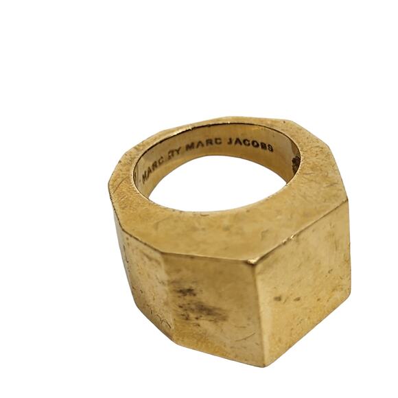 Marc by Marc Jacobs Ring Lot Black Ring and Gold Art Deco Rings - Picture 2 of 6